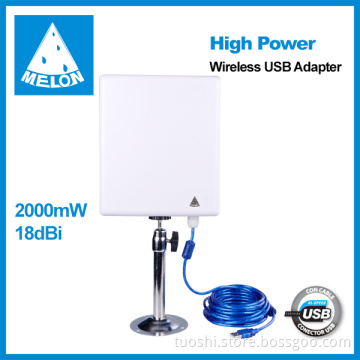 Melon N518 wifi adapter,Ralink3572 chipset,802.11a/n standards,18dBi antenna,150Mbps transmission rate
